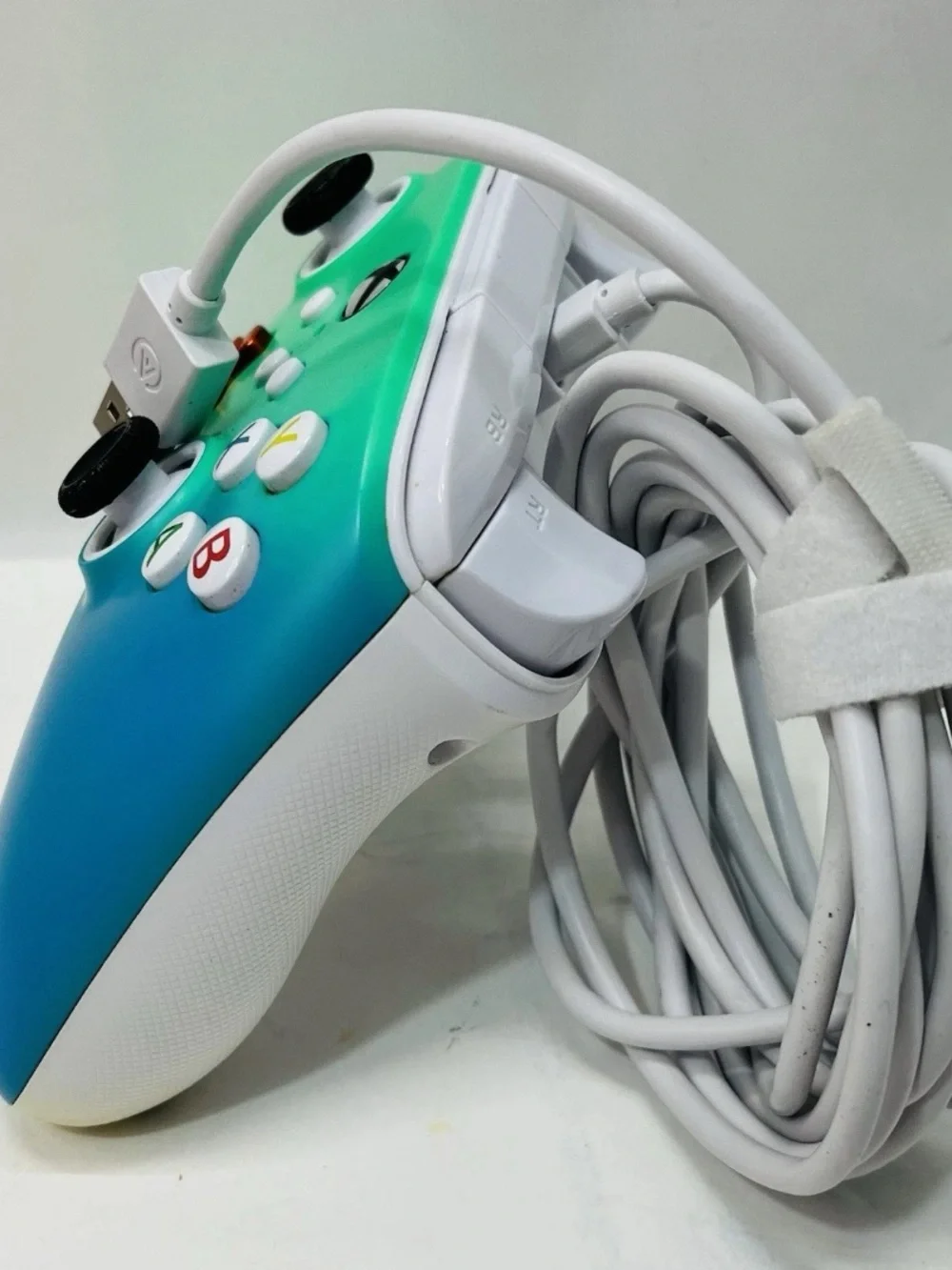 Microsoft Xbox One Green Blue Controller! ~ Work